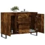 Sideboard aus geräuchertem Eichenholzwerkstoff, 104 x 35 x 70 cm von vidaXL, Sideboards - Ref: Foro24-827217, Preis: 93,55 €,...