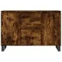 Aparador de madera de ingeniería roble ahumado 104x35x70 cm de vidaXL, Aparadores - Ref: Foro24-827217, Precio: 93,51 €, Desc...