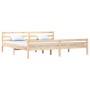Estructura de cama madera maciza 200x200 cm de vidaXL, Camas y somieres - Ref: Foro24-814839, Precio: 126,09 €, Descuento: %