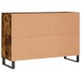 Aparador de madera de ingeniería roble ahumado 104x35x70 cm de vidaXL, Aparadores - Ref: Foro24-827217, Precio: 101,75 €, Des...