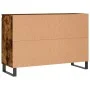 Sideboard aus geräuchertem Eichenholzwerkstoff, 104 x 35 x 70 cm von vidaXL, Sideboards - Ref: Foro24-827217, Preis: 93,55 €,...
