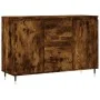 Sideboard aus geräuchertem Eichenholzwerkstoff, 104 x 35 x 70 cm von vidaXL, Sideboards - Ref: Foro24-827201, Preis: 87,94 €,...