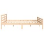 Estructura de cama madera maciza 200x200 cm