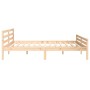 Estructura de cama madera maciza 200x200 cm de vidaXL, Camas y somieres - Ref: Foro24-814839, Precio: 126,09 €, Descuento: %