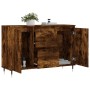 Sideboard aus geräuchertem Eichenholzwerkstoff, 104 x 35 x 70 cm von vidaXL, Sideboards - Ref: Foro24-827201, Preis: 89,19 €,...