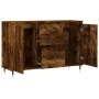 Sideboard aus geräuchertem Eichenholzwerkstoff, 104 x 35 x 70 cm von vidaXL, Sideboards - Ref: Foro24-827201, Preis: 87,94 €,...
