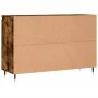 Sideboard aus geräuchertem Eichenholzwerkstoff, 104 x 35 x 70 cm von vidaXL, Sideboards - Ref: Foro24-827201, Preis: 87,94 €,...
