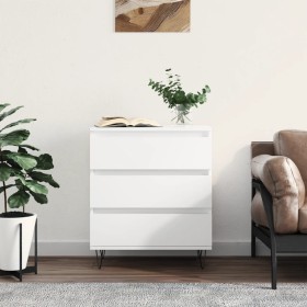 Aparador de madera contrachapada blanco 60x35x70 cm de vidaXL, Aparadores - Ref: Foro24-827180, Precio: 73,31 €, Descuento: %