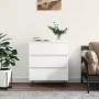 Weißes Sperrholz-Sideboard 60x35x70 cm von vidaXL, Sideboards - Ref: Foro24-827180, Preis: 71,41 €, Rabatt: %