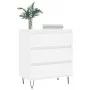Weißes Sperrholz-Sideboard 60x35x70 cm von vidaXL, Sideboards - Ref: Foro24-827180, Preis: 71,41 €, Rabatt: %