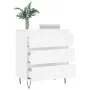 Weißes Sperrholz-Sideboard 60x35x70 cm von vidaXL, Sideboards - Ref: Foro24-827180, Preis: 71,41 €, Rabatt: %