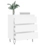 Weißes Sperrholz-Sideboard 60x35x70 cm von vidaXL, Sideboards - Ref: Foro24-827180, Preis: 73,31 €, Rabatt: %