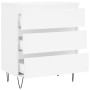 Weißes Sperrholz-Sideboard 60x35x70 cm von vidaXL, Sideboards - Ref: Foro24-827180, Preis: 73,31 €, Rabatt: %
