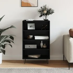 Tall black engineered wood sideboard 57x35x90 cm by vidaXL, Sideboards - Ref: Foro24-827229, Price: 55,24 €, Discount: %