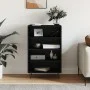 Tall black engineered wood sideboard 57x35x90 cm by vidaXL, Sideboards - Ref: Foro24-827229, Price: 55,24 €, Discount: %