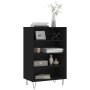Tall black engineered wood sideboard 57x35x90 cm by vidaXL, Sideboards - Ref: Foro24-827229, Price: 55,82 €, Discount: %