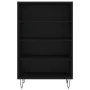 Tall black engineered wood sideboard 57x35x90 cm by vidaXL, Sideboards - Ref: Foro24-827229, Price: 55,24 €, Discount: %