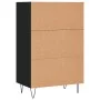 Tall black engineered wood sideboard 57x35x90 cm by vidaXL, Sideboards - Ref: Foro24-827229, Price: 55,24 €, Discount: %