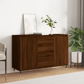 Eichenbraunes Sideboard aus Holzwerkstoff, 104 x 35 x 70 cm von vidaXL, Sideboards - Ref: Foro24-827203, Preis: 97,96 €, Raba...