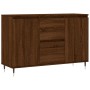 Oak brown engineered wood sideboard 104x35x70 cm by vidaXL, Sideboards - Ref: Foro24-827203, Price: 99,51 €, Discount: %
