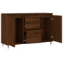 Oak brown engineered wood sideboard 104x35x70 cm by vidaXL, Sideboards - Ref: Foro24-827203, Price: 99,51 €, Discount: %