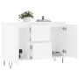 Weißes Sideboard aus Holzwerkstoff, 104 x 35 x 70 cm von vidaXL, Sideboards - Ref: Foro24-827204, Preis: 94,05 €, Rabatt: %