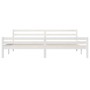 Weißer Massivholzbettrahmen 200x200 cm von vidaXL, Betten und Lattenroste - Ref: Foro24-814840, Preis: 171,98 €, Rabatt: %