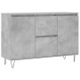 Concrete gray engineered wood sideboard 104x35x70 cm by vidaXL, Sideboards - Ref: Foro24-827208, Price: 94,53 €, Discount: %