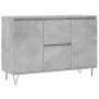 Concrete gray engineered wood sideboard 104x35x70 cm by vidaXL, Sideboards - Ref: Foro24-827208, Price: 93,33 €, Discount: %