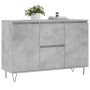 Concrete gray engineered wood sideboard 104x35x70 cm by vidaXL, Sideboards - Ref: Foro24-827208, Price: 94,53 €, Discount: %