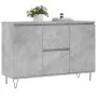 Concrete gray engineered wood sideboard 104x35x70 cm by vidaXL, Sideboards - Ref: Foro24-827208, Price: 93,33 €, Discount: %