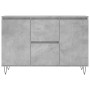 Concrete gray engineered wood sideboard 104x35x70 cm by vidaXL, Sideboards - Ref: Foro24-827208, Price: 94,53 €, Discount: %