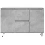 Concrete gray engineered wood sideboard 104x35x70 cm by vidaXL, Sideboards - Ref: Foro24-827208, Price: 93,33 €, Discount: %