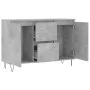 Concrete gray engineered wood sideboard 104x35x70 cm by vidaXL, Sideboards - Ref: Foro24-827208, Price: 93,33 €, Discount: %