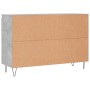 Concrete gray engineered wood sideboard 104x35x70 cm by vidaXL, Sideboards - Ref: Foro24-827208, Price: 94,53 €, Discount: %