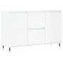 Glossy white engineered wood sideboard 104x35x70 cm by vidaXL, Sideboards - Ref: Foro24-827198, Price: 107,84 €, Discount: %