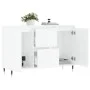 Glossy white engineered wood sideboard 104x35x70 cm by vidaXL, Sideboards - Ref: Foro24-827198, Price: 107,84 €, Discount: %