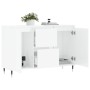 Hochglanzweißes Sideboard aus Holzwerkstoff, 104 x 35 x 70 cm von vidaXL, Sideboards - Ref: Foro24-827198, Preis: 107,46 €, R...