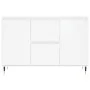 Glossy white engineered wood sideboard 104x35x70 cm by vidaXL, Sideboards - Ref: Foro24-827198, Price: 107,84 €, Discount: %