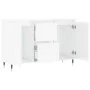 Glossy white engineered wood sideboard 104x35x70 cm by vidaXL, Sideboards - Ref: Foro24-827198, Price: 107,84 €, Discount: %