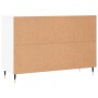 Hochglanzweißes Sideboard aus Holzwerkstoff, 104 x 35 x 70 cm von vidaXL, Sideboards - Ref: Foro24-827198, Preis: 107,46 €, R...