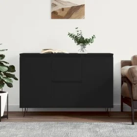 Schwarzes Sideboard aus Holzwerkstoff, 104 x 35 x 70 cm von vidaXL, Sideboards - Ref: Foro24-827205, Preis: 109,67 €, Rabatt: %