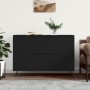 Black engineered wood sideboard 104x35x70 cm by vidaXL, Sideboards - Ref: Foro24-827205, Price: 111,30 €, Discount: %