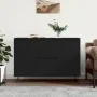 Black engineered wood sideboard 104x35x70 cm by vidaXL, Sideboards - Ref: Foro24-827205, Price: 109,67 €, Discount: %