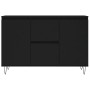 Black engineered wood sideboard 104x35x70 cm by vidaXL, Sideboards - Ref: Foro24-827205, Price: 111,30 €, Discount: %