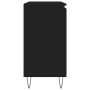 Black engineered wood sideboard 104x35x70 cm by vidaXL, Sideboards - Ref: Foro24-827205, Price: 111,30 €, Discount: %