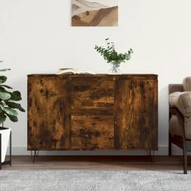 Smoked oak engineered wood sideboard 104x35x70 cm by vidaXL, Sideboards - Ref: Foro24-827209, Price: 85,32 €, Discount: %