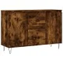Smoked oak engineered wood sideboard 104x35x70 cm by vidaXL, Sideboards - Ref: Foro24-827209, Price: 85,32 €, Discount: %