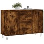 Sideboard aus geräuchertem Eichenholzwerkstoff, 104 x 35 x 70 cm von vidaXL, Sideboards - Ref: Foro24-827209, Preis: 86,38 €,...