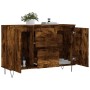 Sideboard aus geräuchertem Eichenholzwerkstoff, 104 x 35 x 70 cm von vidaXL, Sideboards - Ref: Foro24-827209, Preis: 86,38 €,...